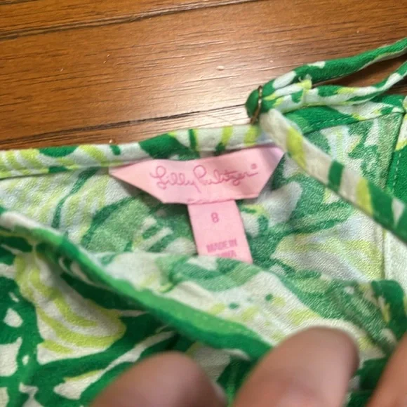 Lilly Pulitzer Ramona Crop Top Toucan Green Coco Loca